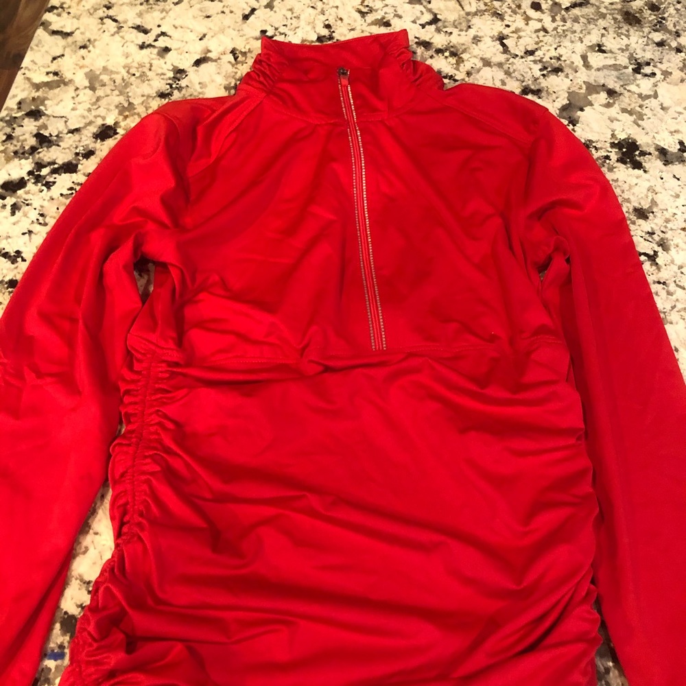 Athleta Hot Shot Performance Top W/ Ruching - Picture 3 of 13